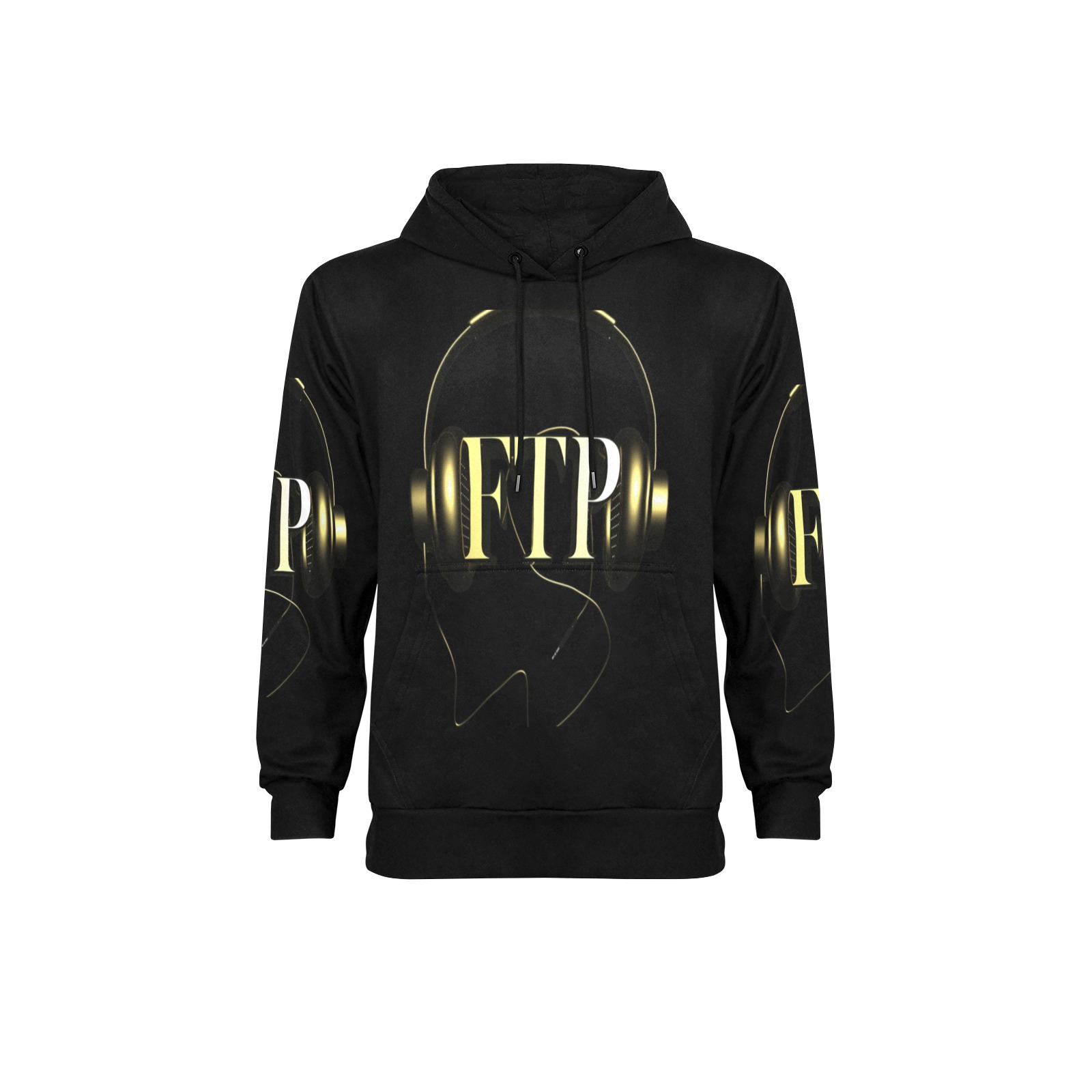 Men's Long Sleeve Fleece Hoodie (H55) - Image 3