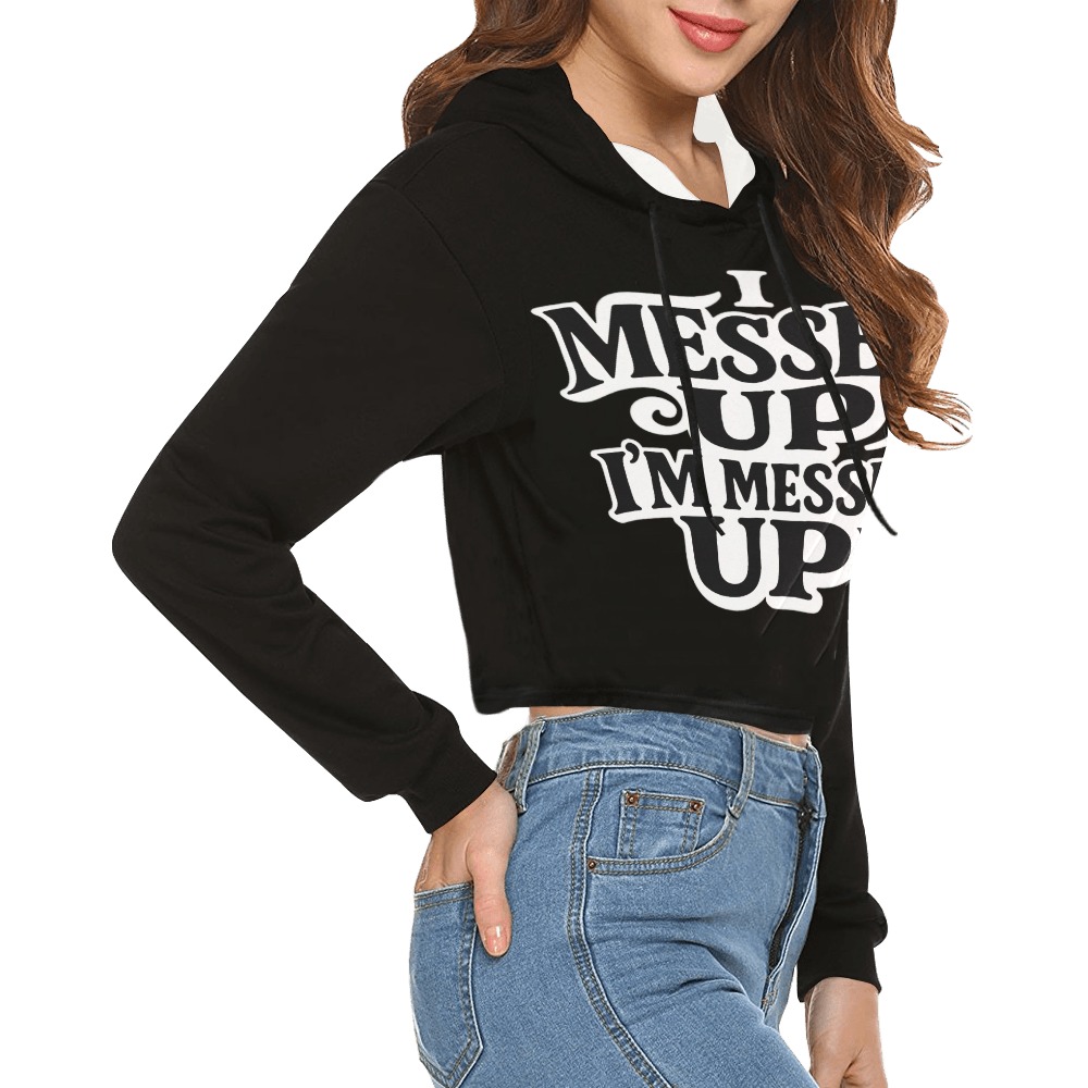 Women's I Messed Up Cropped Hoodie - Image 2