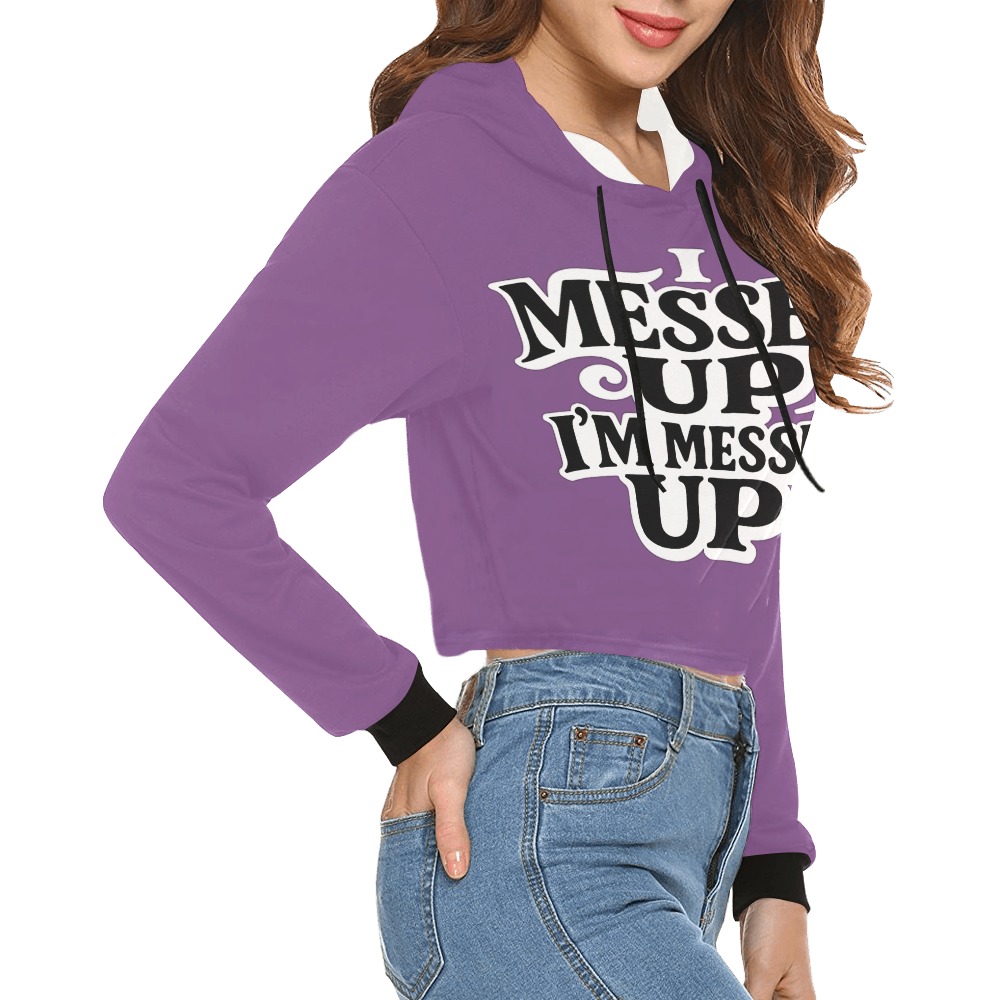 Women's I Messed Up Cropped Hoodie - Image 11