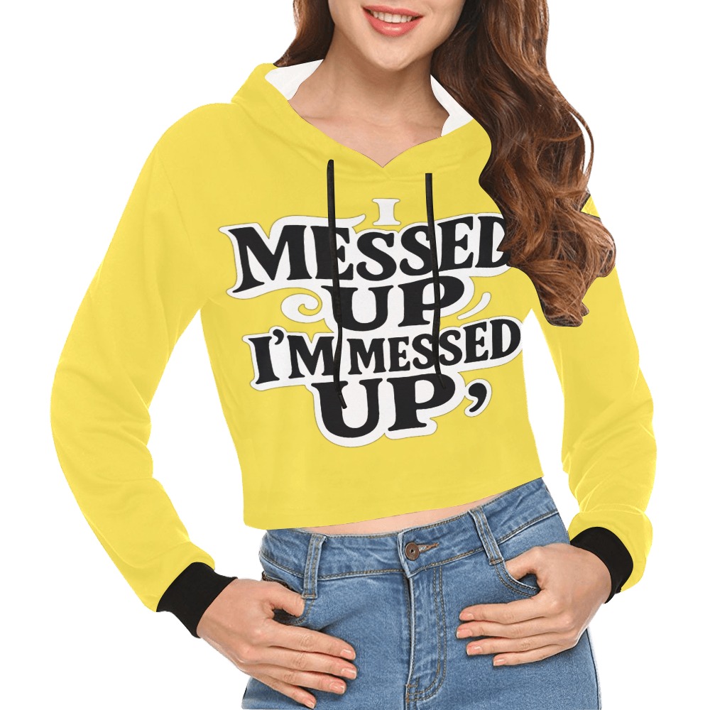Women's I Messed Up Cropped Hoodie - Image 13